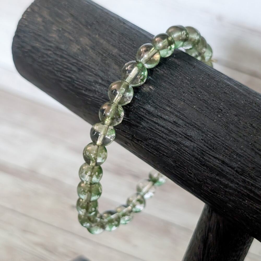 Vintage Stretch Bracelet Green Tones